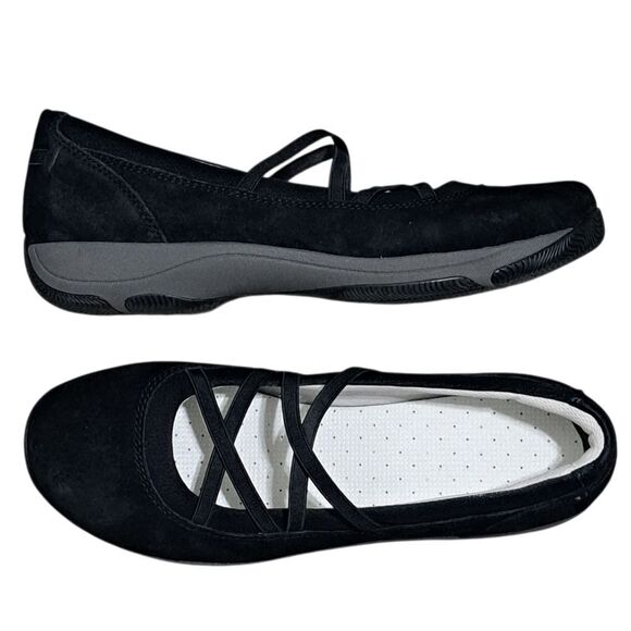 Dansko Harper Slip On Suede Mary Jane  Balletcore Flat Shoes Sz 40 US 9.5-10 - Picture 1 of 14
